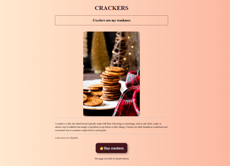 Crackers